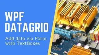 WPF. DataGrid Example. Add data via Form with TextBoxes