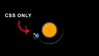 How to make solar system animation using HTML and CSS programming codes only By div Loda