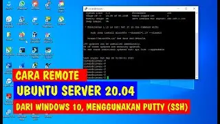 Cara Remote Ubuntu Server 20.04 dari Windows 10 dengan Putty (SSH).