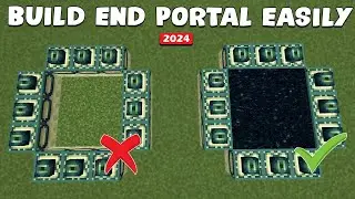 How To Make a End Portal In Minecraft - EASY TUTORIAL