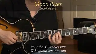 MOON RIVER Chord Melody Guitar Cover by Sandra Sherman