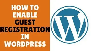 How to enable register option in WordPress I Guest Registration I New user registration