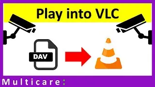 How to play dav file into vlc player