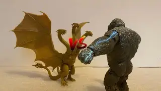 Kong vs King Ghidorah (Full Cut) | Stop Motion