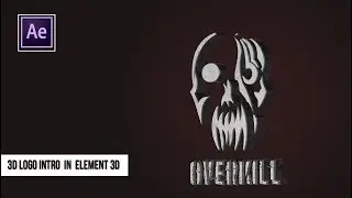 How to make a 3D logo INTRO from a 2D PNG Image in ELEMENT 3D - After Effects Tutorial || vfx Giant