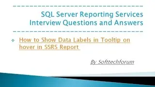 How to Show Data Labels in Tooltip on hover in SSRS Report