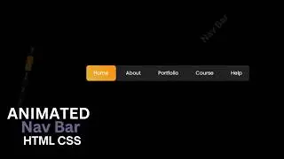 How To Make Animated Navigation Bar Using HTML And CSS ❤️ 