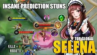 SELENA TOP 1 GLOBAL GAMEPLAY 2021 - Selena best build and emblem  2021 - Mobile legends