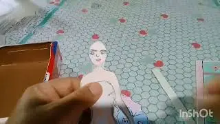 veja como fiz  uma boneca de papel  com modelo e cores de cabelos diferente
