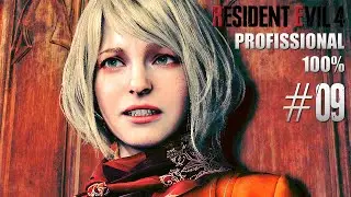 RESIDENT EVIL 4 REMAKE 100% #09 | PROFISSIONAL | Vamos Jogar com a Ashley?!