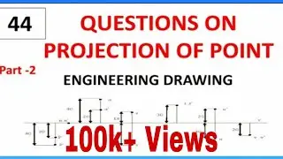 PROJECTION OF POINTS  PART 2||ENGINEERING DRAWING