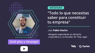 Webinar: Aprende a Formalizar tu Negocio