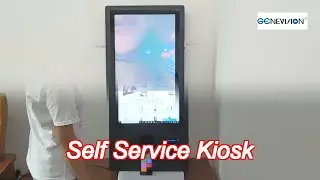 wall mount 80mm printer qr bar scanner self payment kiosk 32 inch ip65 fan cooling