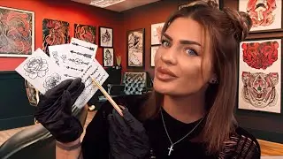 ASMR Tattoo Shop Roleplay ❤️ (full consultation, design & applying your *temporary* tattoo)