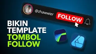 TUTORIAL BIKIN ANIMASI TEMPLATE TOMBOL FOLLOW DI AFFINITY DESIGNER 2 FOR IPAD DAN LUMAFUSION