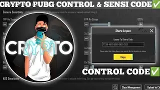 (2024) CRYPTO PUBG SENSITIVITY CODE / CRYPTO PUBG CONTROL CODE / #crypto 4 FINGER ZONE