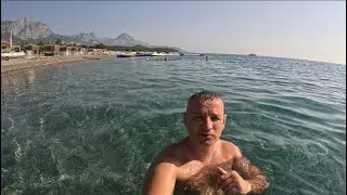 ТУРЦИЯ 🇹🇷 КЕМЕР ПЛЯЖ ОТЕЛЯ KORIENT MIRA ОБЗОР.ИДЕМ ПЕШКОМ. CORIENT MIRA HOTEL BEACH WE GO ON FOOT.