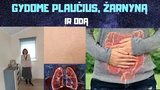 Gydome žarnyną, plaučius ir odą