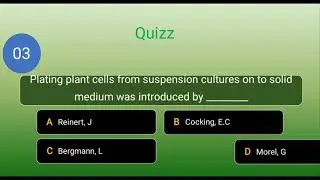 Quizz on Plant tissue culture and Biotechnology pioneers Part3 1950-60