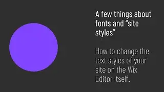 WixTrix Font Selection: Text Styles on Wix