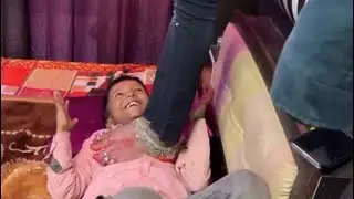 Chest Trampling | Indian feet worksip | 