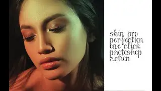 Skin pro retouch with one click photoshop action