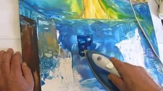 Энкаустика. Рисование утюгом. Encaustic.