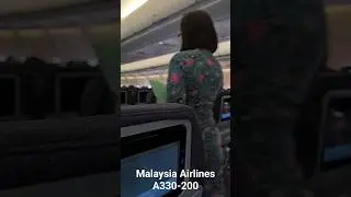 On board Malaysia Airlines A330-200 Economy Class (CGK-KUL)