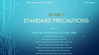 CIC : Lecture 1 Standard Precautions