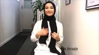 FERADJE Hijab Tutorial - Pleated Soleil Shawl I