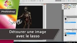 Photoshop - Détourer une image avec le lasso [HD]