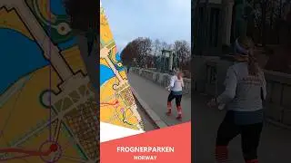 Shorts Headcam Orienteering: Frognerparken, Oslo. Cup race no. 1. #orienteering