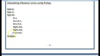 Fibonacci Number in Prolog