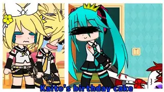 Kaito's birthday cake🍰🎉||Vocaloid||skit||Original?||#hatsunemiku#gachaclub#kagaminelenrin#fukase||