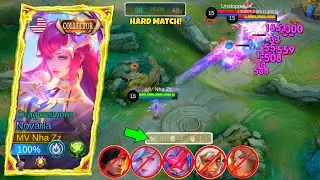 HARD GAME!! NOVARIA COLLECTOR SKIN VS LANCELOT META! NOVARIA BEST BUILD AND EMBLEM 2025 | MLBB