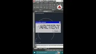 AutoCAD Tips | Arctext in AutoCAD | 