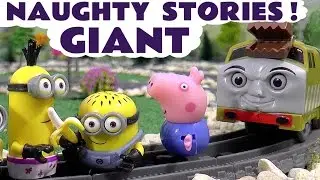 Naughty George Peppa Pig Toys Stories with Toy Trains