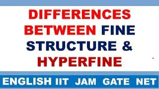 (English) Difference between Hyperfine & Fine structure splitting EPR spectroscopy Physics Chemistry