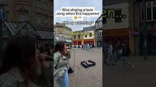 Her dogs were so huge!!😳#busking #shorts #singing #lovesong #dogs #singer