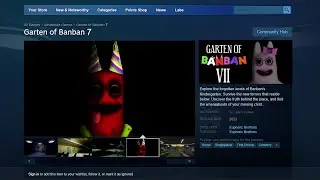 Finally!! Garten of BANBAN 7 Available on Steam Page | Euphoric brothers