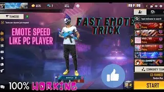 HOW TO SHOW EMOTE LIKE PC PLAYER | FAST EMOTE TRICK | BARFILA FF