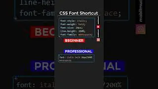 CSS Font Shortcut 