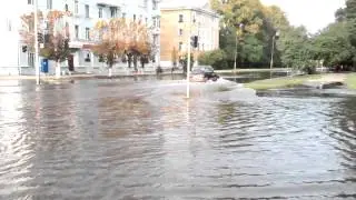 Наводнение в Комсомольске-на-Амуре (13/09/2013): от ул. Дзержинского до пр. Мира