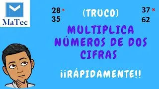 MULTIPLICA NÚMEROS DE DOS CIFRAS RÁPIDO | MATEMÁTICA | TRUCO