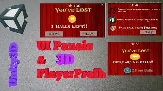 UI Panels In Unity | PlayerPrefs