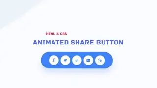 Animated Button | Animated Share Button | HTML & CSS @WebDesigner86