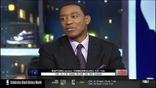 Isiah Thomas reaction Raptors def Timberwolves 137-126; Anthony Towns: 23 Pts, Siakam: 34 Pts
