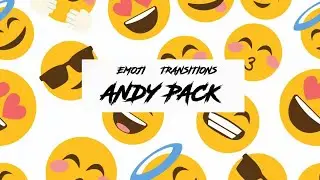 ANIMATED EMOJI TRANSITIONS FOR VIDEO | GREEN SCREEN | ALPHA BACKGROUND | ANDY PACK #2