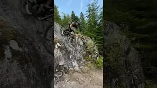 Very technical Mountain Bike Line #mtb #squamish #mountainbiking.