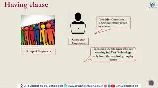 DBMS Lecture 14 Group by and Having  clourse by Dhruvi Marsonia